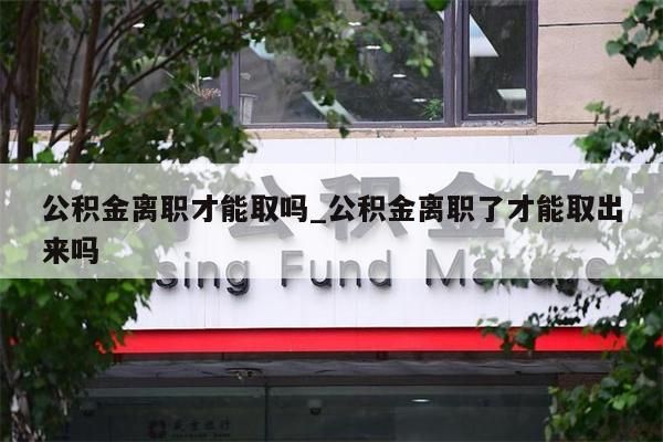 公积金离职才能取吗_公积金离职了才能取出来吗